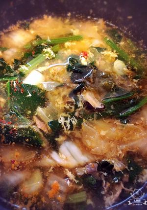 鯖缶とほうれん草のキムチスープ-レシピのメイン写真