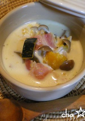 かぼちゃ☆きのこのミルクスープ♡-レシピのメイン写真