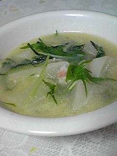 ポカポカ~大根と水菜の味噌ミルクスープ★-レシピのメイン写真