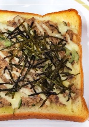 さば缶の和風トースト-レシピのメイン写真