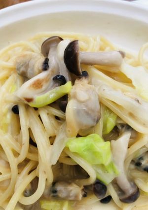 春キャベツとアサリのクリームパスタ-レシピのメイン写真