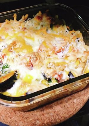 夏野菜と薄揚げのチーズ焼き-レシピのメイン写真