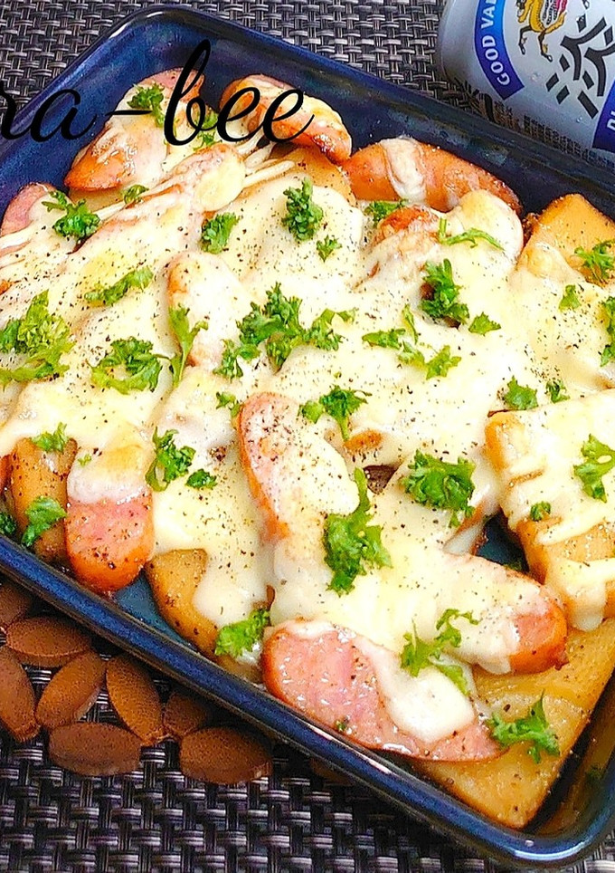 たけのことウインナーの照りマヨチーズ焼き-レシピのメイン写真