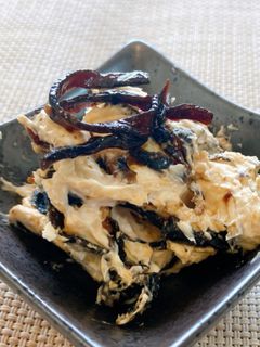 キクラゲ佃煮のクリチー和え-レシピのメイン写真