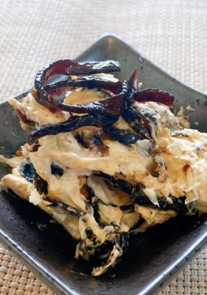 キクラゲ佃煮のクリチー和え-レシピのメイン写真
