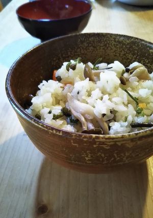 あと混ぜシャキシャキ!ワラビのおこわ-レシピのメイン写真