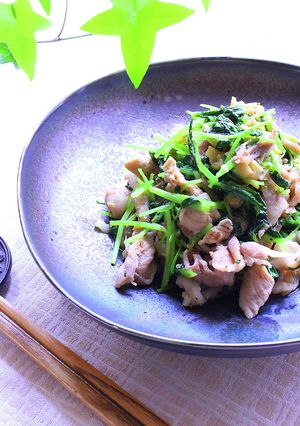 豚肉と三つ葉のソテー-レシピのメイン写真