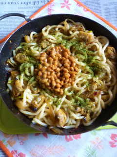 お手軽ボンゴレ・ビアンコの焼きうどんV4-レシピのメイン写真
