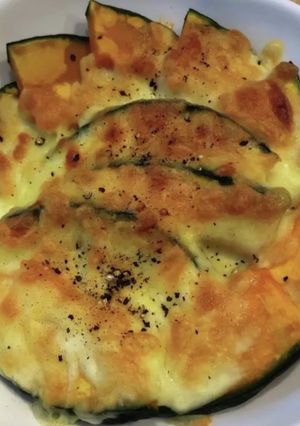 簡単一品！カボチャのチーズ焼き-レシピのメイン写真