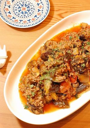 とろける～♡茄子とひき肉のトマト煮-レシピのメイン写真