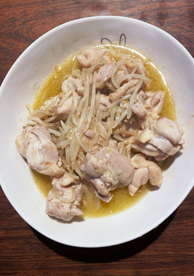 鶏モモ肉とモヤシの胡麻だれ和え-レシピのメイン写真