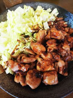 焼き鶏風チキン~キャベツ添え~-レシピのメイン写真