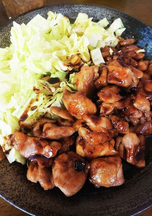 焼き鶏風チキン~キャベツ添え~-レシピのメイン写真