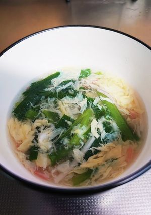 ニラ玉スープ-レシピのメイン写真