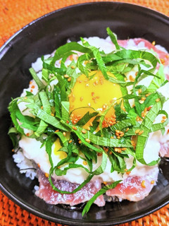 もどき中トロ山かけ丼-レシピのメイン写真