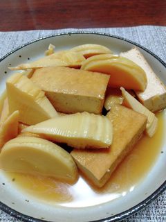 たけのこと、厚揚げの煮物(旬です)-レシピのメイン写真