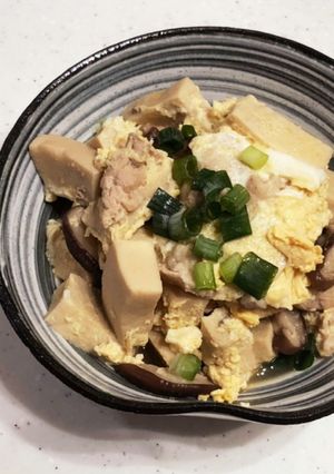 高野豆腐の卵とじ-レシピのメイン写真