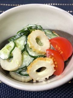 きゅうりと竹輪の和風サラダ-レシピのメイン写真