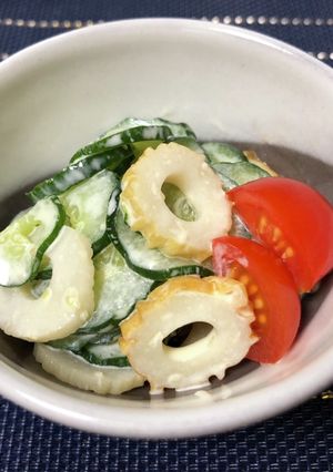 きゅうりと竹輪の和風サラダ-レシピのメイン写真