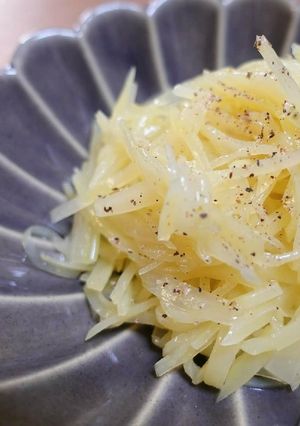 じゃがいもとセロリのゆず塩きんぴら-レシピのメイン写真