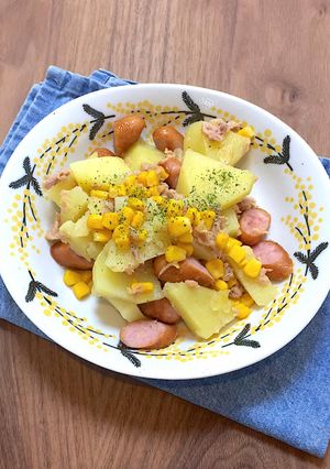 ウインナーツナポテトコーンバター★簡単-レシピのメイン写真