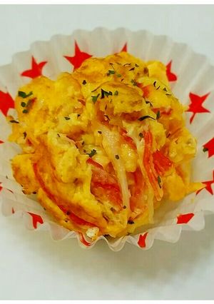 超簡単！卵料理★カニかまマヨ卵♪-レシピのメイン写真