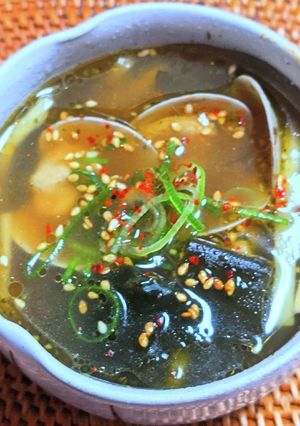 韓国風あさりスープ-レシピのメイン写真