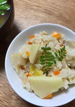 母のレシピ⭐︎簡単炊き込み筍ごはん-レシピのメイン写真