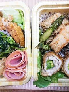 【夫婦弁当⑲】肉巻きキャベツと手羽中-レシピのメイン写真