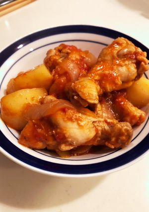 チキンのトマト煮込み（圧力鍋）-レシピのメイン写真