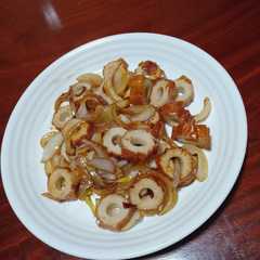 รูปของ あごちくわと玉ねぎの炒め物