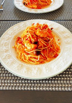 特製えびのトマトソースパスタ♡-レシピのメイン写真