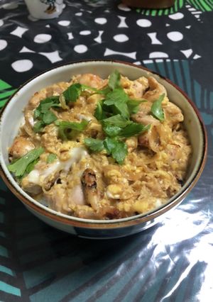 焼いてから作る親子丼-レシピのメイン写真