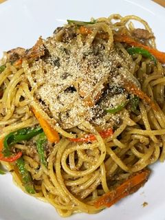 イワシ缶としじみの味噌汁で作る和風パスタ-レシピのメイン写真