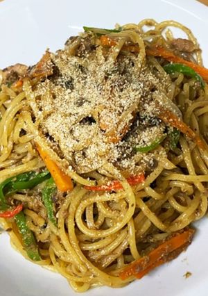 イワシ缶としじみの味噌汁で作る和風パスタ-レシピのメイン写真