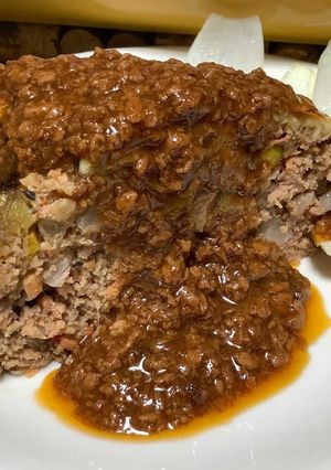 焼き新玉ねぎ＆イタリアンミートローフ♪-レシピのメイン写真