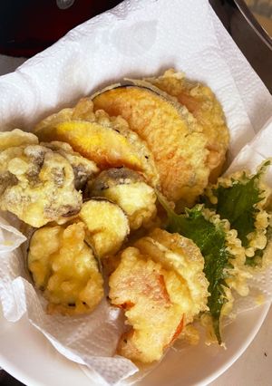 天麩羅〜南瓜.椎茸.茄子.大葉.帆立卵-レシピのメイン写真