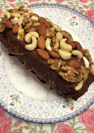 ナッツたっぷりのチョコパウンドケーキ-レシピのメイン写真