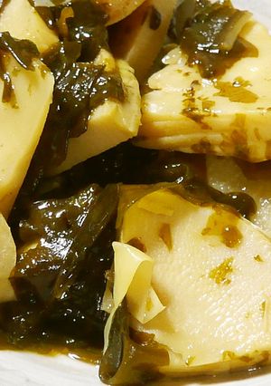 筍の土佐煮　わかめ添え　炊飯器レシピ　-レシピのメイン写真