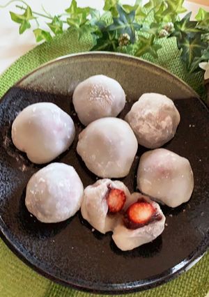 イチゴ大福　白玉粉バージョン-レシピのメイン写真