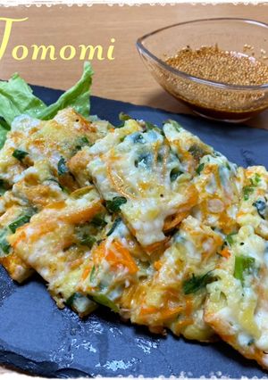 ヘルシー豆腐のふわっとチヂミ-レシピのメイン写真