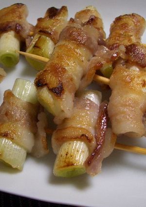 豚バラ肉と葱の焼き鳥風-レシピのメイン写真
