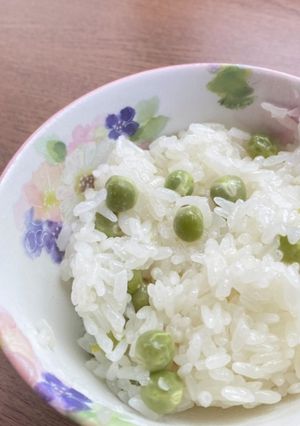 春には、えんどう豆のおこわ　２-レシピのメイン写真