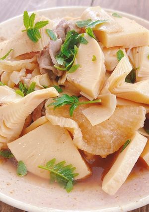干し大根、たけのこ、豚の煮物-レシピのメイン写真