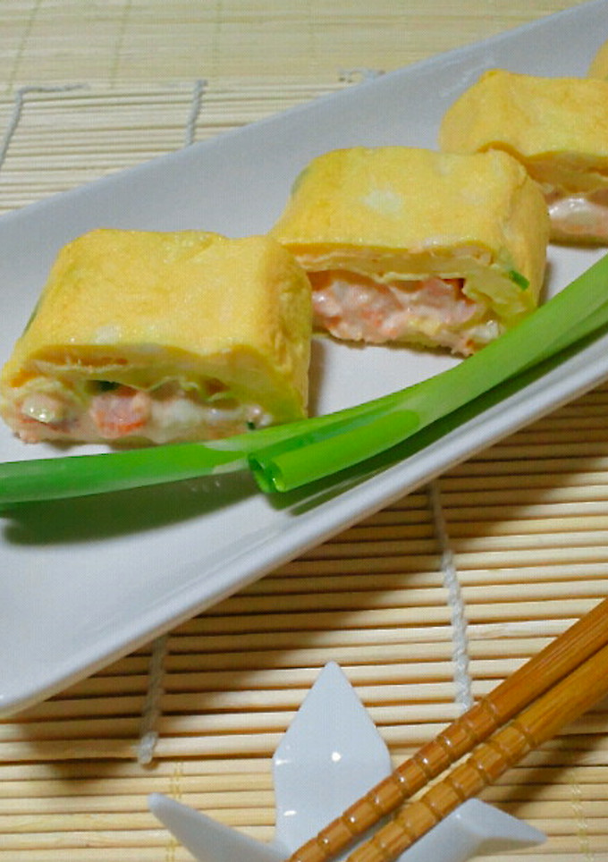 とろ〜りな鮭マヨ玉子焼き♡-レシピのメイン写真