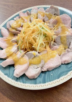 豪華な豚しゃぶサラダ　豚ヒレ肉の冷菜　-レシピのメイン写真