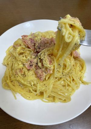 カルボナーラ-レシピのメイン写真