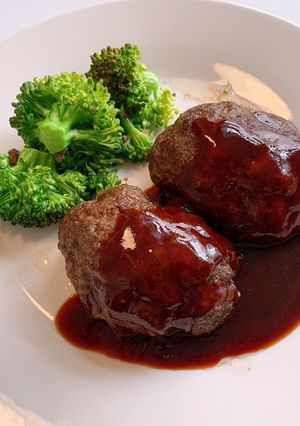 オーブンで簡単 牛ひき肉 ハンバーグ-レシピのメイン写真
