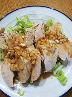 蒸し鶏の中華風ソースがけ-レシピのメイン写真