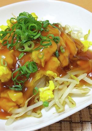 【龍愛】もやしとたまごの甘酢あんかけ-レシピのメイン写真